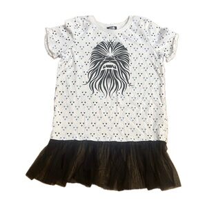 Star Wars Chewbacca Girls Graphic Top with Tulle Hem - Size XL - Disney